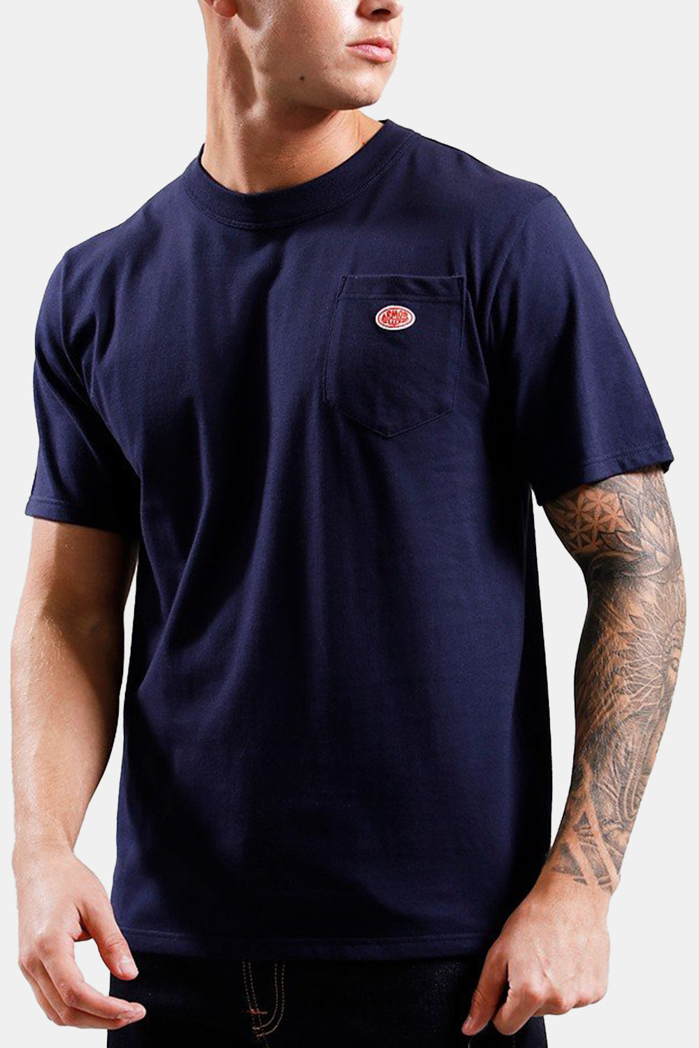 Armor Lux Heritage Pocket T-Shirt (Navire Blue) | Number Six