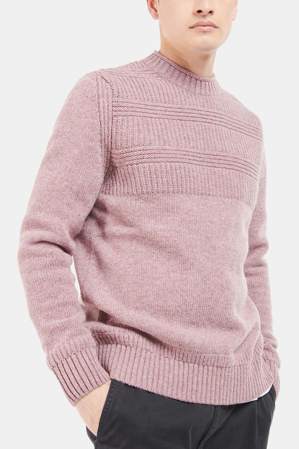 Barbour White Label Amherst Crew Sweatshirt (Pink Cinder)