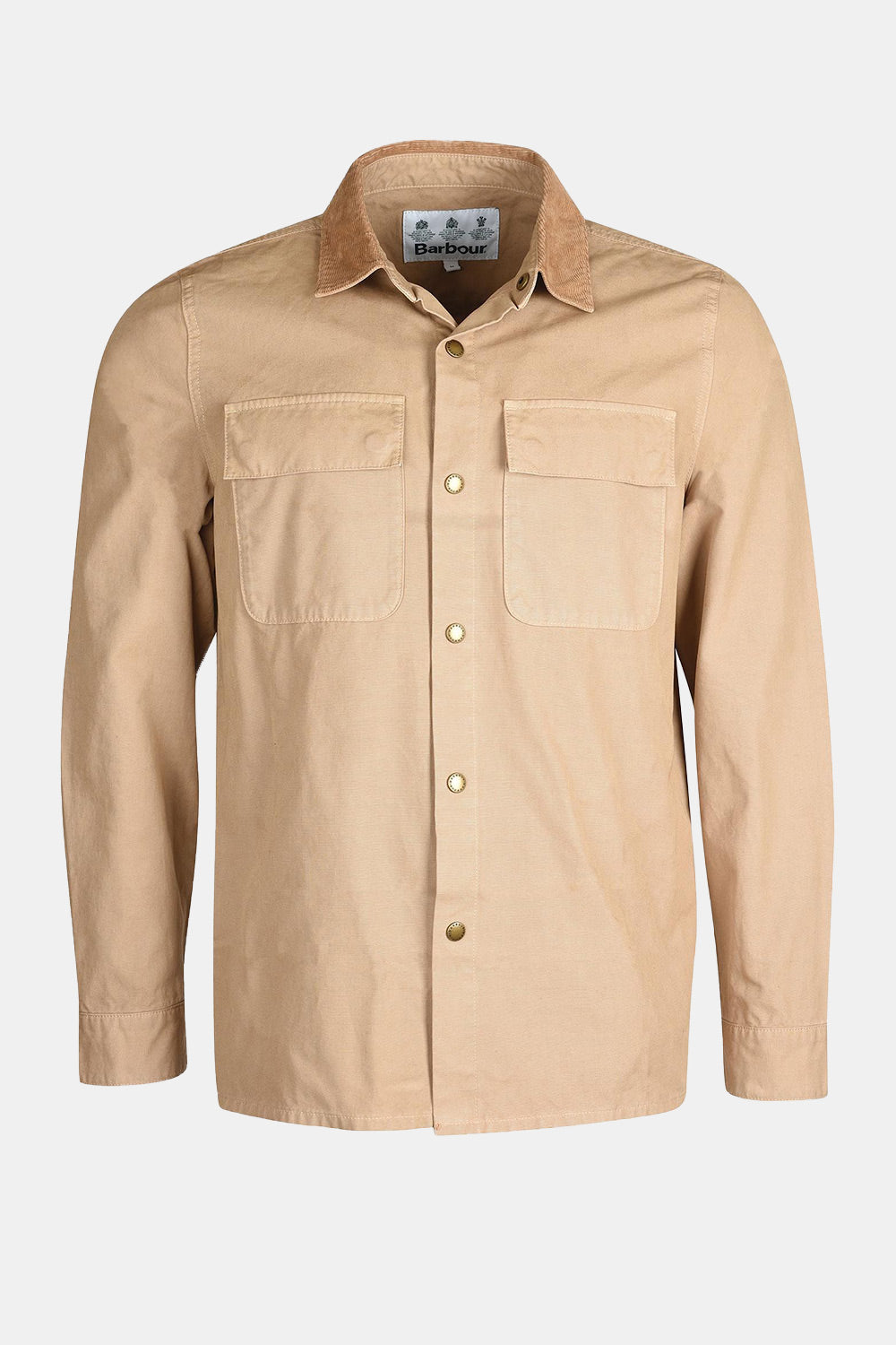 Barbour White Label Nico Heavy Washed Overshirt (Sand)