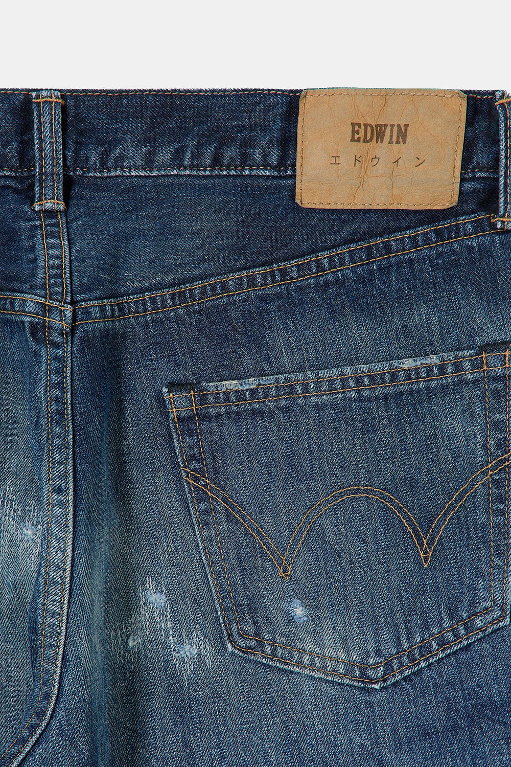 Edwin Regular Kaihara Tapered Rainbow Selvage Jeans (Dark Pure Indigo)