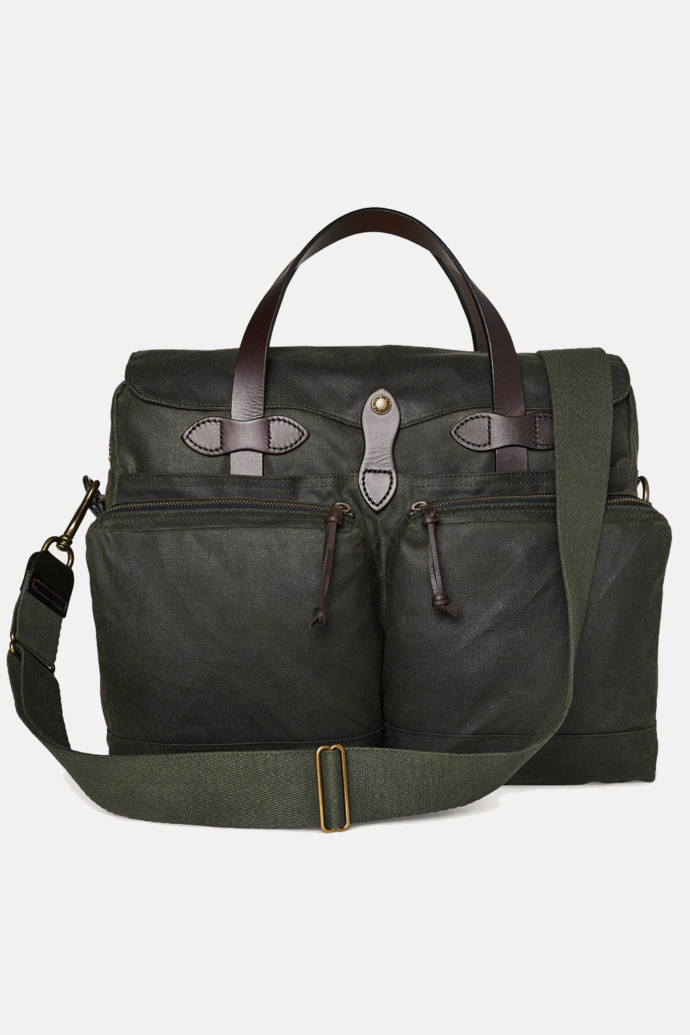 Filson 24-Hour Hour Tin Cloth Briefcase (Otter Green) | Number Six