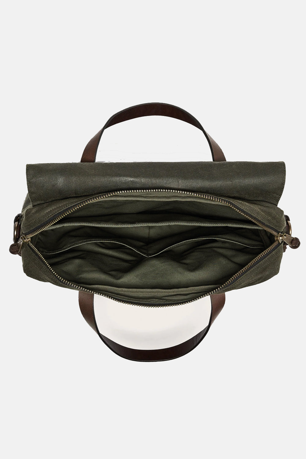 Filson 24-Hour Hour Tin Cloth Briefcase (Otter Green) | Number Six