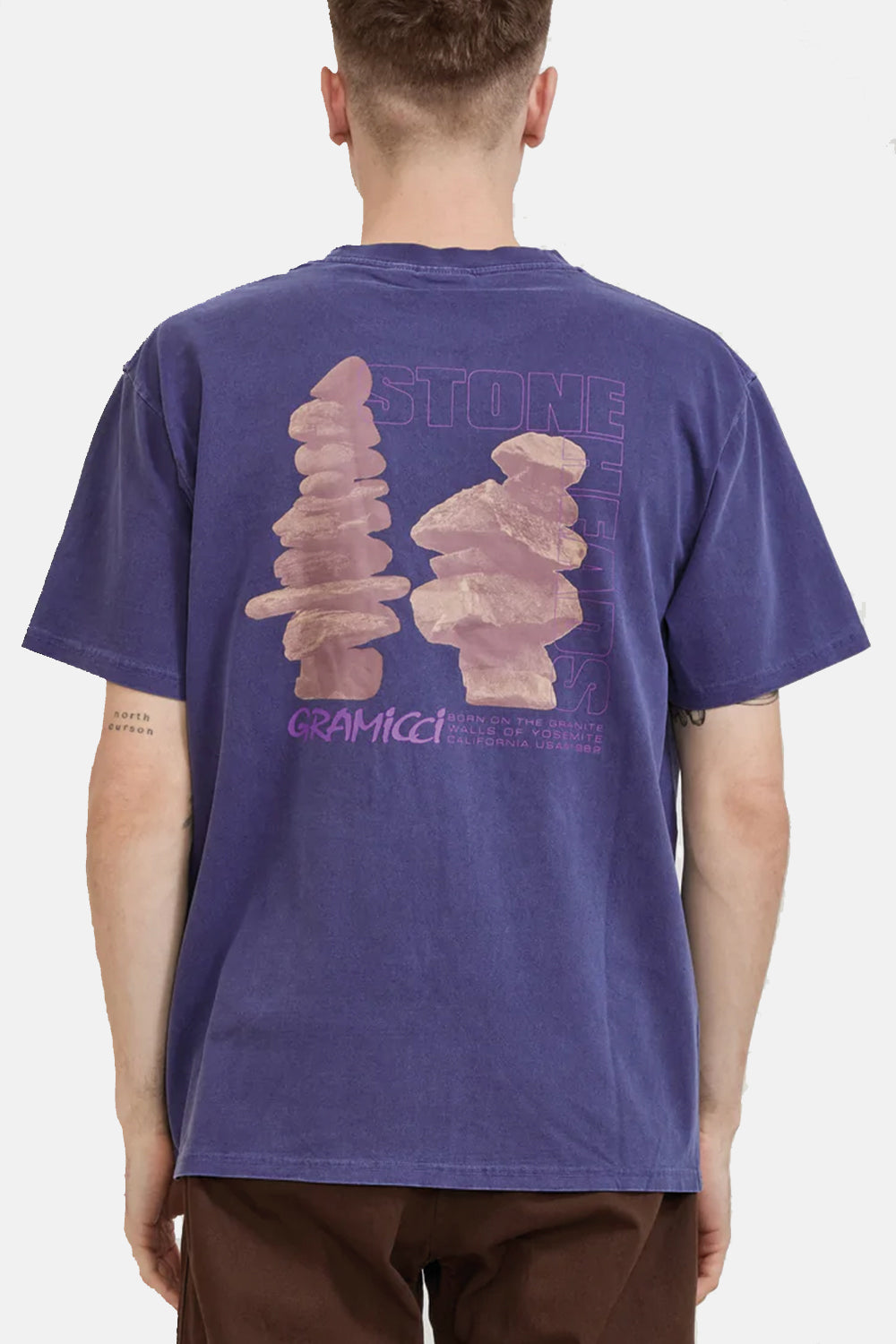 Gramicci Stoneheads T-Shirt (Navy Pigment)