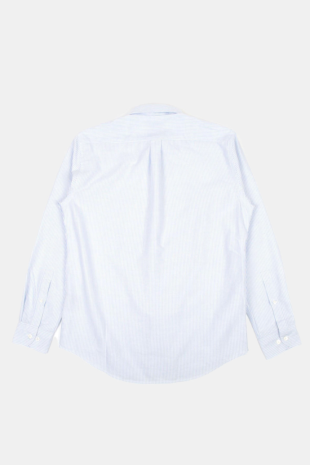 Portuguese Flannel Belavista Stripe Shirt (Sky) | Number Six