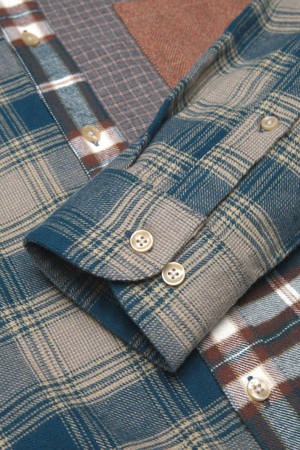 Portuguese Flannel ESP BD Shirt (Patchwork) | Number Six