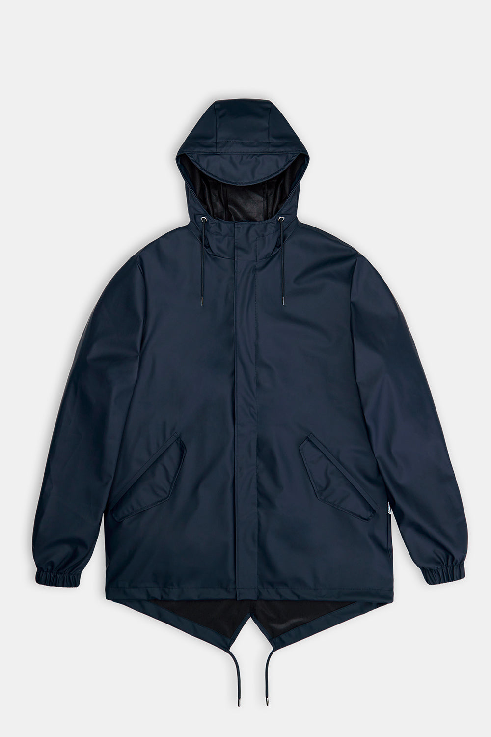 Rains Waterproof Fishtail Jacket (Navy) | Number Six